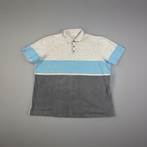 Oakley XXL‎ Mens Shirt Polo Golf Stretch Athletic Tailored Fit Blue Gray Soft